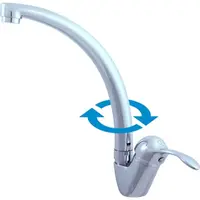 RAV SLEZÁK Labe drezová batéria s otočným ramienkom chróm l006.0/3 L006.03