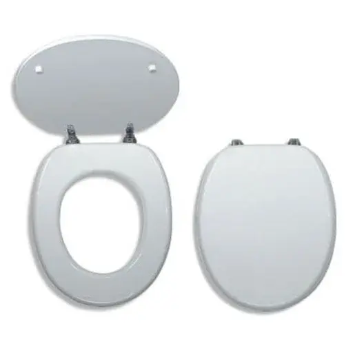 Wc doska Novaservis z MDF v bielej farbe WC/BILAMDF