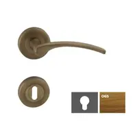 Kľučka LAURA2-R, bronz česaný matný, WB LAURA2ROGSWB