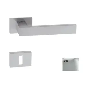 Kľučka Naturel Square-rt,cr brúsený, WK hranatý SQUARERTOCS