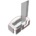 Juwel Duett vaňa s dvierkami pravá 160x75cm DUW203WS