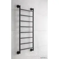 P.M.H. Niklas sušiak uterákov elektrický 146,2x65,7 cm čierná NI26571462BLK