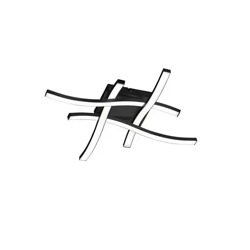 Reality Route led stropné osvetlenie čierna rer 62474132 RER62474132