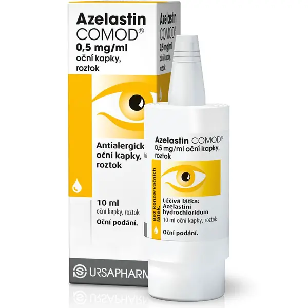 Azelastin Comod 0,5 mg/ml oční kapky, roztok 10 ml