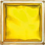 Luxfera Glassblocks yellow 19x19x8 cm lesk 1908WGL
