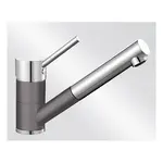 Blanco Antas - S drezová batéria s vyťahovacou sprškou šedá skala / chróm 518794