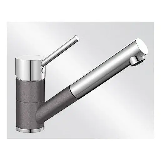 Blanco Antas - S drezová batéria s vyťahovacou sprškou šedá skala / chróm 518794