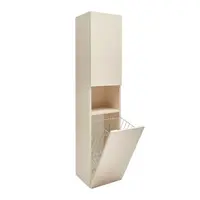 Kúpeľňová skrinka vysoká s košom na oblečenie SAT Feel 36x165x32 cm béžová mat SATFEELV36BEK