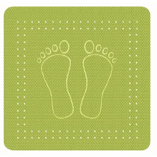 Kleine Wolke Foot protiskluzová podložka do vany močálově zelená 55x55 cm 4388615002