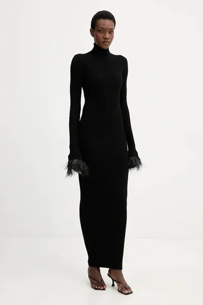 Šaty Aniye By černá barva, maxi, přiléhavé, 181049