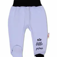 Baby Nellys Kojenecké polodupačky, Little Prince - modré vel.  62