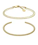 Fossil Elegantný dámsky set pozlátených náramkov Ellis JA7293SET