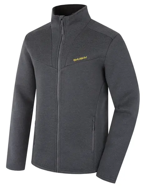 Husky Akra M L, dark grey Pánský svetr na zip