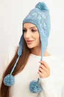 Kesi Dámská ušanka Emma K343 denim