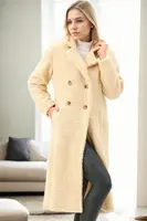 Z9775 DEWBERRY WOMEN'S COAT/BEIGE
