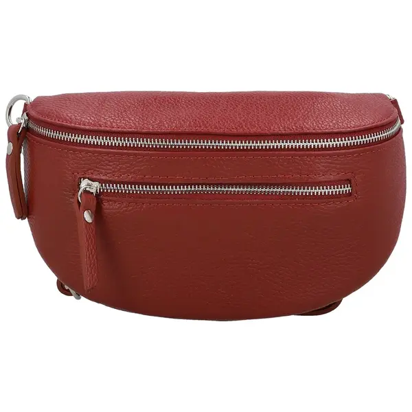 Dámska kožená ľadvinka červená - Delami Vera Pelle Lila