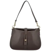 Dámska kabelka na rameno tmavo hnedá - Delami Vera Pelle Heloise
