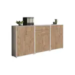 MID.YOU SKŘÍŇ NA ŠANONY, šedá, barvy dubu, 253,2/113,6/33 cm