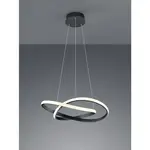 Reality Závesné LED svietidlo Course čierne matné