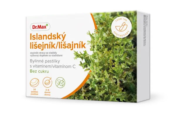 Dr. Max Islandský lišajník, bylinné pastilky bez cukru