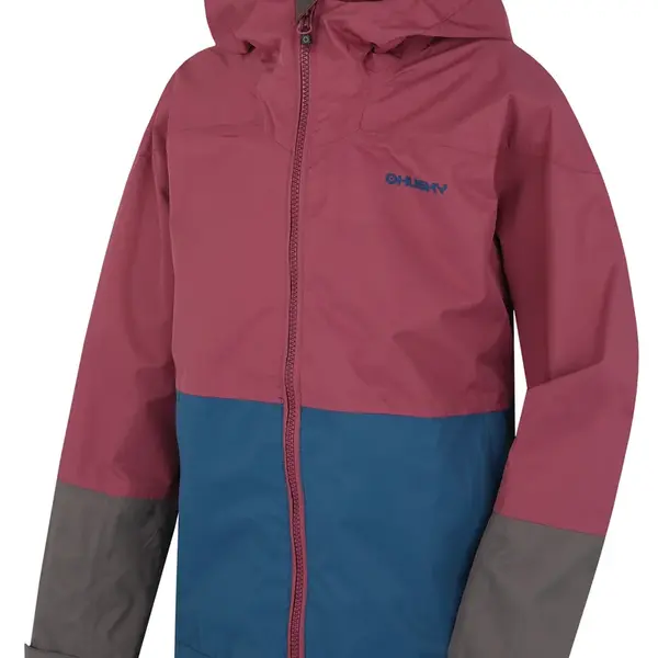 Husky Nicker K 134-140, tm. vínová/tm. modrá Dětská hardshell bunda