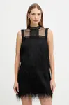 Šaty Twinset černá barva, mini, 252TT2301