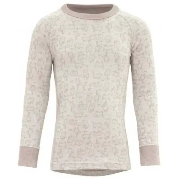 Devold DUO ACTIVE KID Dětské tričko, bílá, velikost