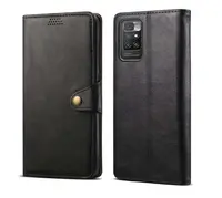 Lenuo Leather flipové pouzdro pro Xiaomi Redmi 10, černá