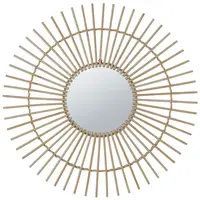 Nástěnné zrcadlo Birma pr. 70 cm přírodní