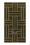 Plážová osuška Kenzo K TATAMI Kaki 90 x 170 cm