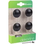 Set Knopek o 32 mm černá barva 4 ks