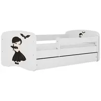 Dětská postel Babydreams+SZ+M bílá 70x140 Wednesday