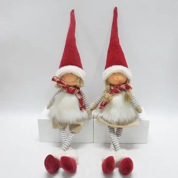 Skřítek s visícíma nohama mix 17x11x67cm