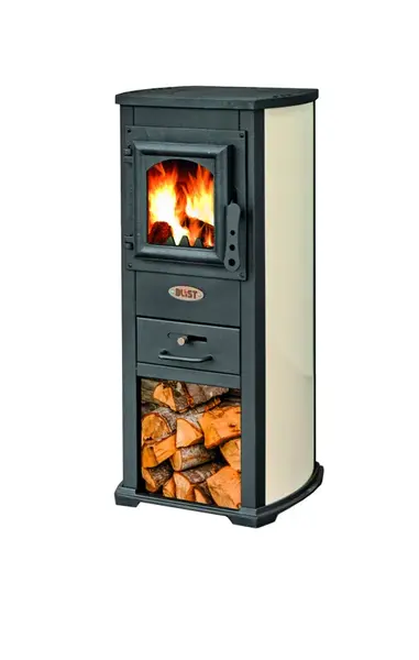 Krbová kamna BLIST Berna Lux, krémová