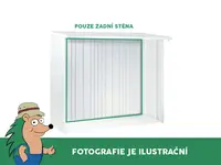 Zadní stěna k dřevníku WoodStock 150, šedá metalíza BH37012