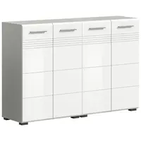 MID.YOU SPODNÍ SKŘÍŇKA, vysoce lesklá bílá, šedá, 120/80/30 cm