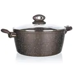 Hrnec GRANITE BROWN 24x10,5cm 40055324