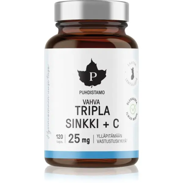 Puhdistamo Triple Zinc + Vitamin C kapsle se zinkem 120 cps