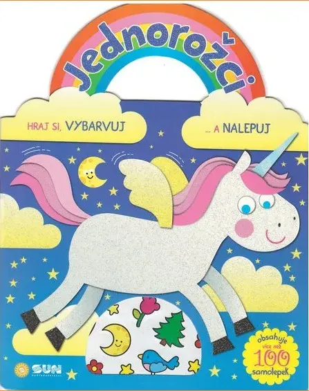 Jednorožci Hraj si ,vybarvuj, nalep - modrá (Defekt)