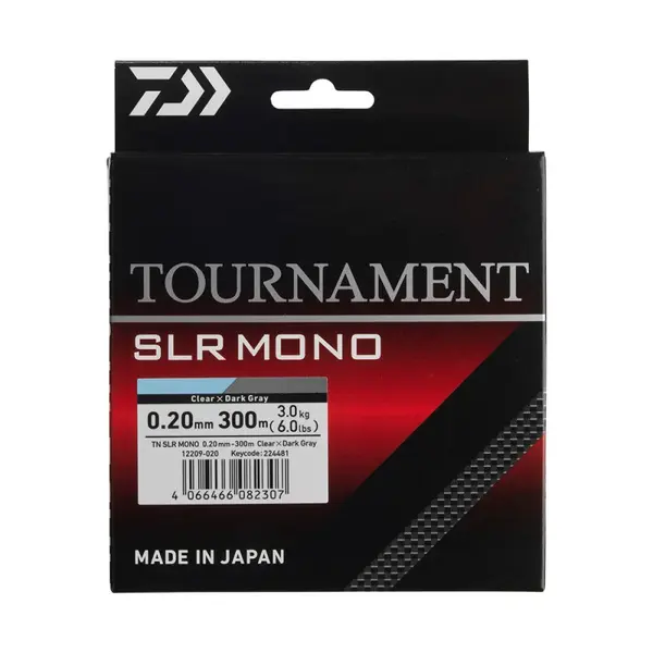 Daiwa vlasec tournament slr mono grey 300 m - 0,23 mm 4,5 kg