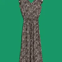 WOMEN'S DRESS L-SU-4036 D.OAK