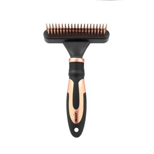 Ebi NOIR DETANGLING RAKE 39 PINS ROTATING&WAVING/ca.11x6,5cm