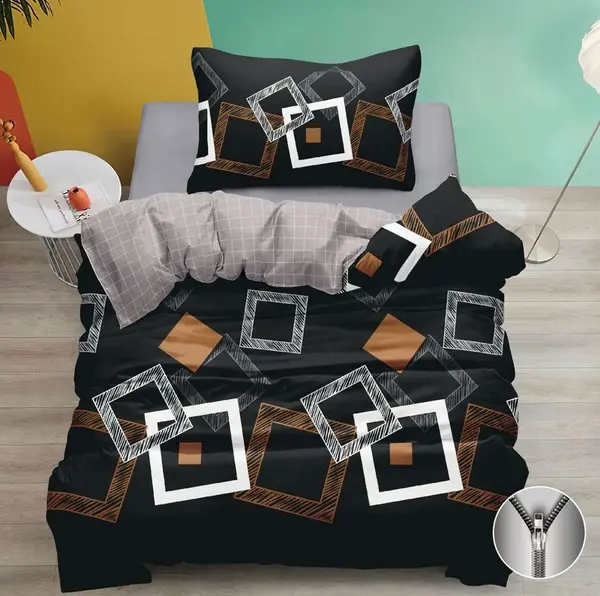 Bavlnené obliečky NOTRIS čierne Rozmer obliečky: 70 x 90 cm | 140 x 200 cm