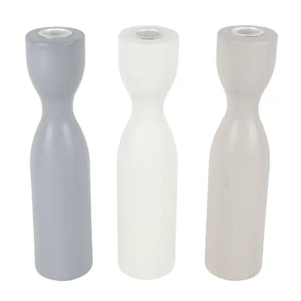 Dřevěný svícen TORNE 25 cm - více barev