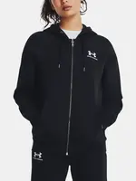 Under Armour Mikina Essential Fleece FZ-BLK - Dámské