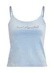 Karl Lagerfeld Top  svetlomodrá / strieborná