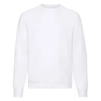 Biała bluza męska Raglan Sweat Fruit of the Loom
