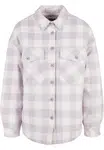 Dámská flanelová vycpaná overshirt whitesand/softlilac