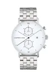 Kapten & Son Analógové hodinky 'Chrono Silver Steel'  strieborná