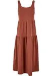 Urban Classics Letné šaty  hrdzavo červená